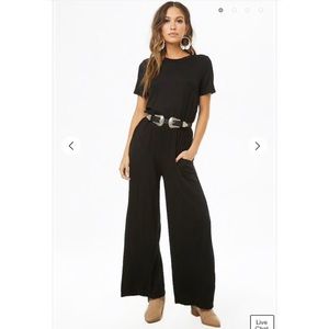 Forever 21 Keyhole Wide-Leg Jumpsuit